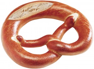 Laugenbrezn mit Butter gefüllt